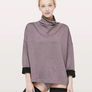 Lululemon Principal Dancer Funnel Neck Sweater, 2, Taupe